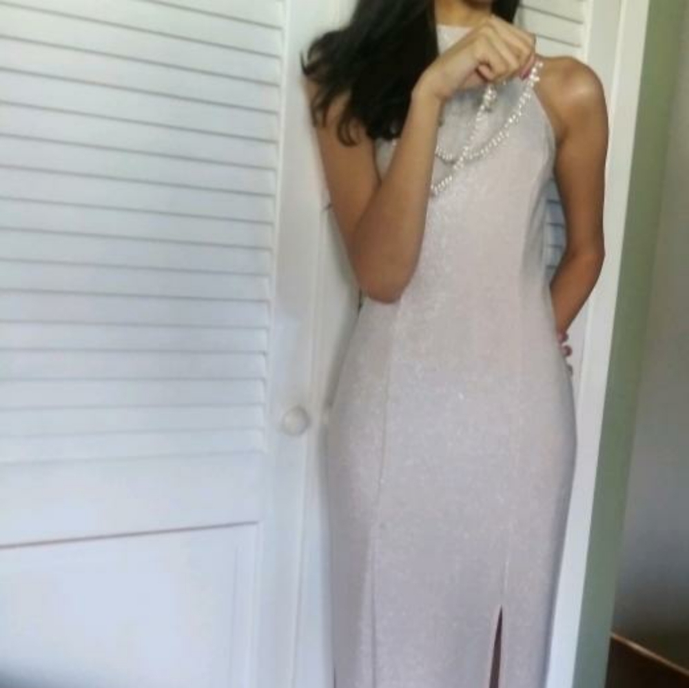 Venus dress halter gown with side slit